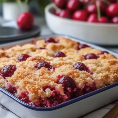 Gooey Amish Cherry Dump Cake