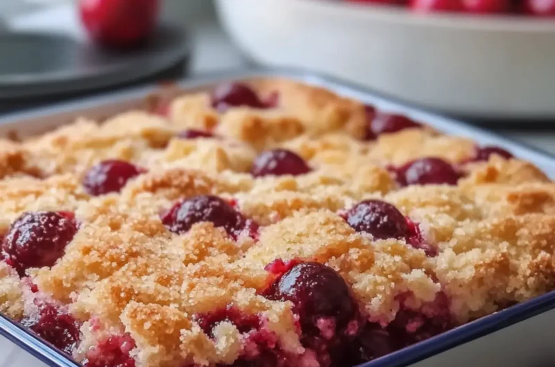 Gooey Amish Cherry Dump Cake