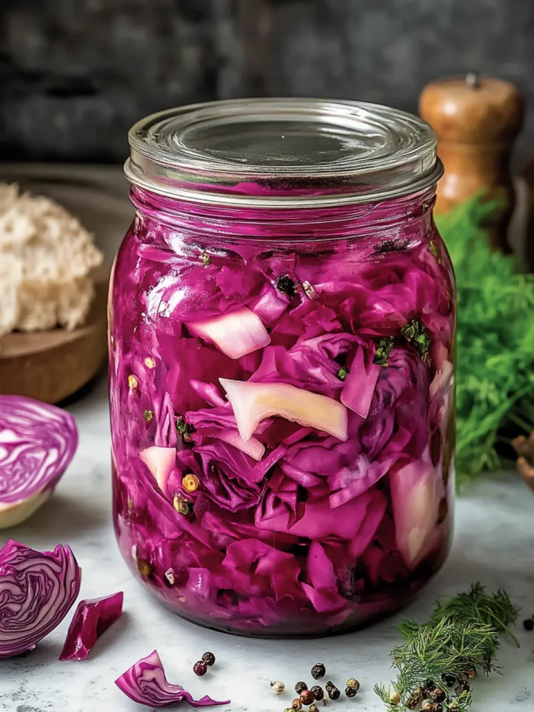 Garlicky Pickled Red Cabbage: Crunchy, Zesty Side Delight 3 Garlicky Pickled Red Cabbage