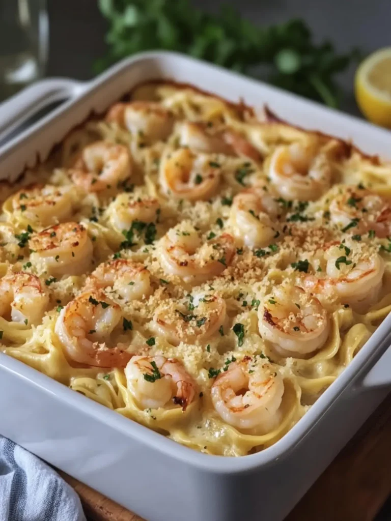 Shrimp Scampi Tortellini Bake: Comfort Food Bliss Awaits! 4 Shrimp Scampi Tortellini Bake