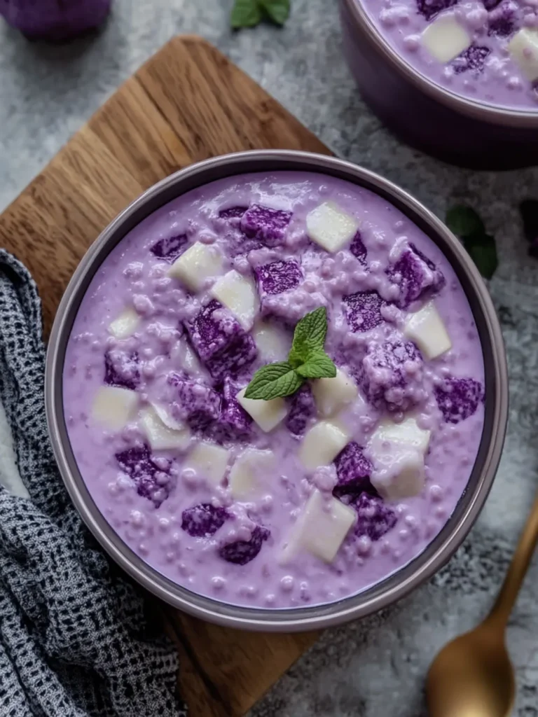 Creamy Ube Cheese Sago Salad for a Refreshing Twist 4 Creamy Ube Cheese Sago Salad