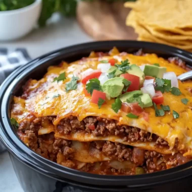 Crockpot Beef Enchilada Casserole Your New Family Favorite