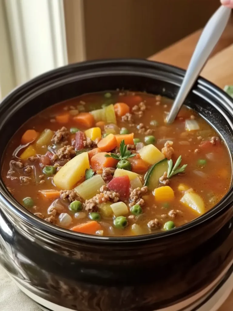 Comforting Hearty Ground Beef and Vegetable Soup for All 3 Hearty Ground Beef and Vegetable Soup