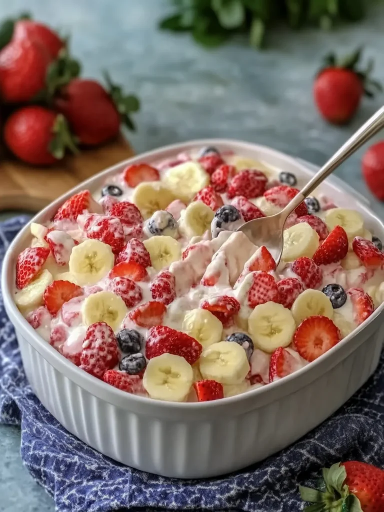 Strawberry Fruit Salad Casserole