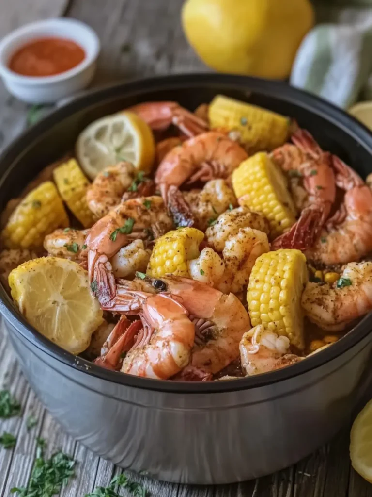 Slow Cooker Cajun Shrimp Boil