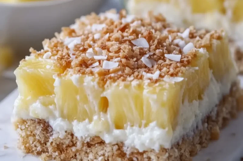 Pineapple Coconut Crunch Bars