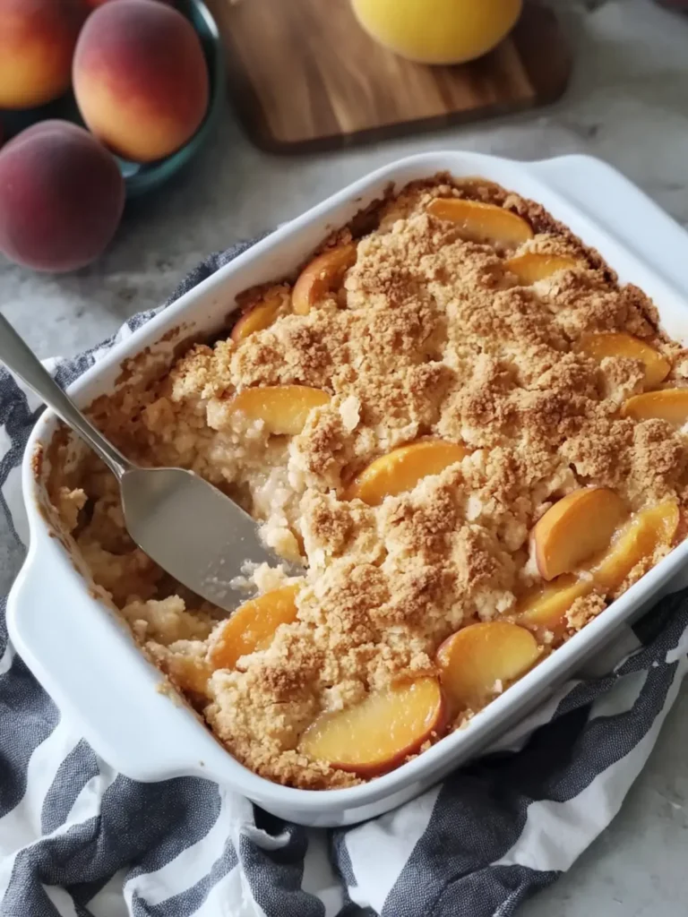 Easy Peach Cobbler Dump Cake for a Sweet Family Treat 2 Peach Cobbler Dump Cake