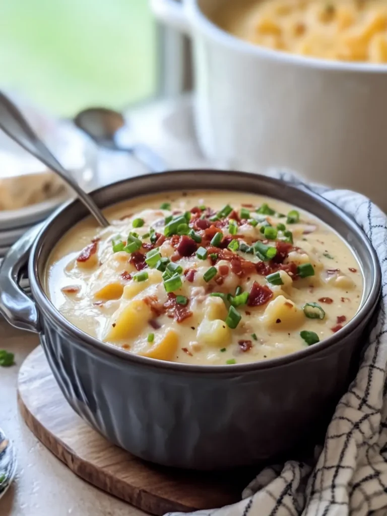 Creamy Slow Cooker Loaded Baked Potato Soup Your Family Will Love 3 Slow Cooker Loaded Baked Potato Soup