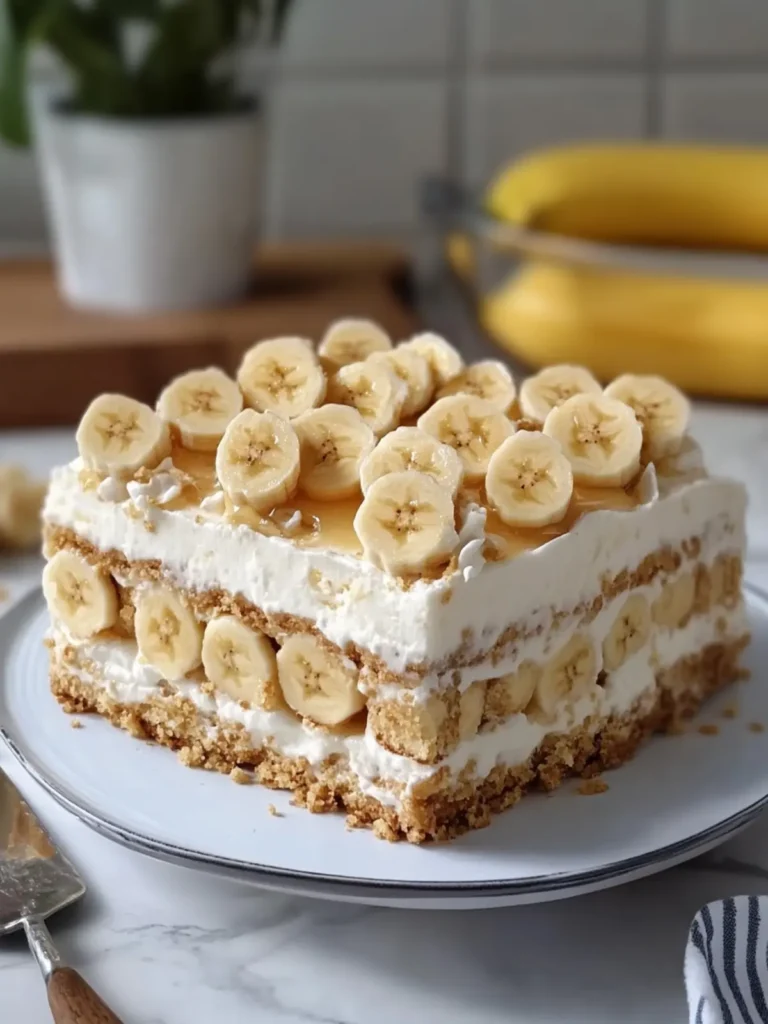 Creamy Banana Cheesecake Icebox Cake That Wows Every Bite 2 Banana Cheesecake Icebox Cake
