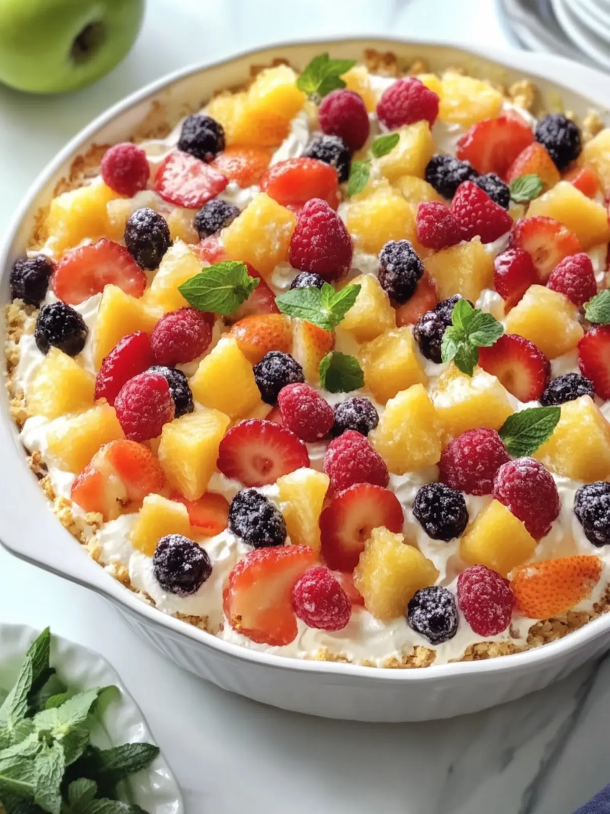 Delectable Cheesecake Fruit Salad in Casserole That Delights! 5 Cheesecake Fruit Salad in Casserole