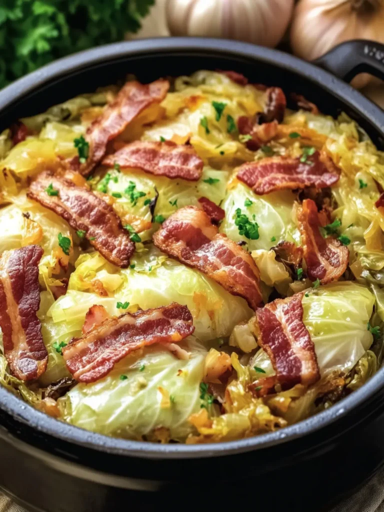 Savory 4-Ingredient Keto Cabbage & Turkey Bacon Pot Delight 4 4-Ingredient Keto Cabbage & Turkey Bacon Pot