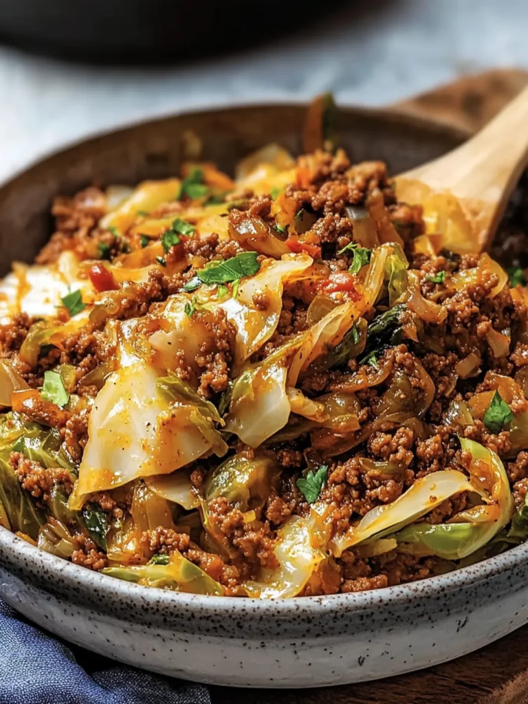 Savory Filthy Cabbage with Cajun Ground Beef Delight 2 Filthy Cabbage with Cajun Ground Beef