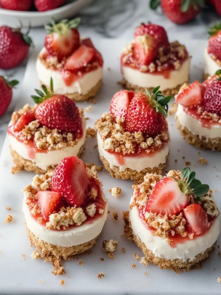 Irresistible Strawberry Crunch Cheesecake Bites That Melt in Your Mouth 3 Strawberry Crunch Cheesecake Bites That Melt in Your Mouth