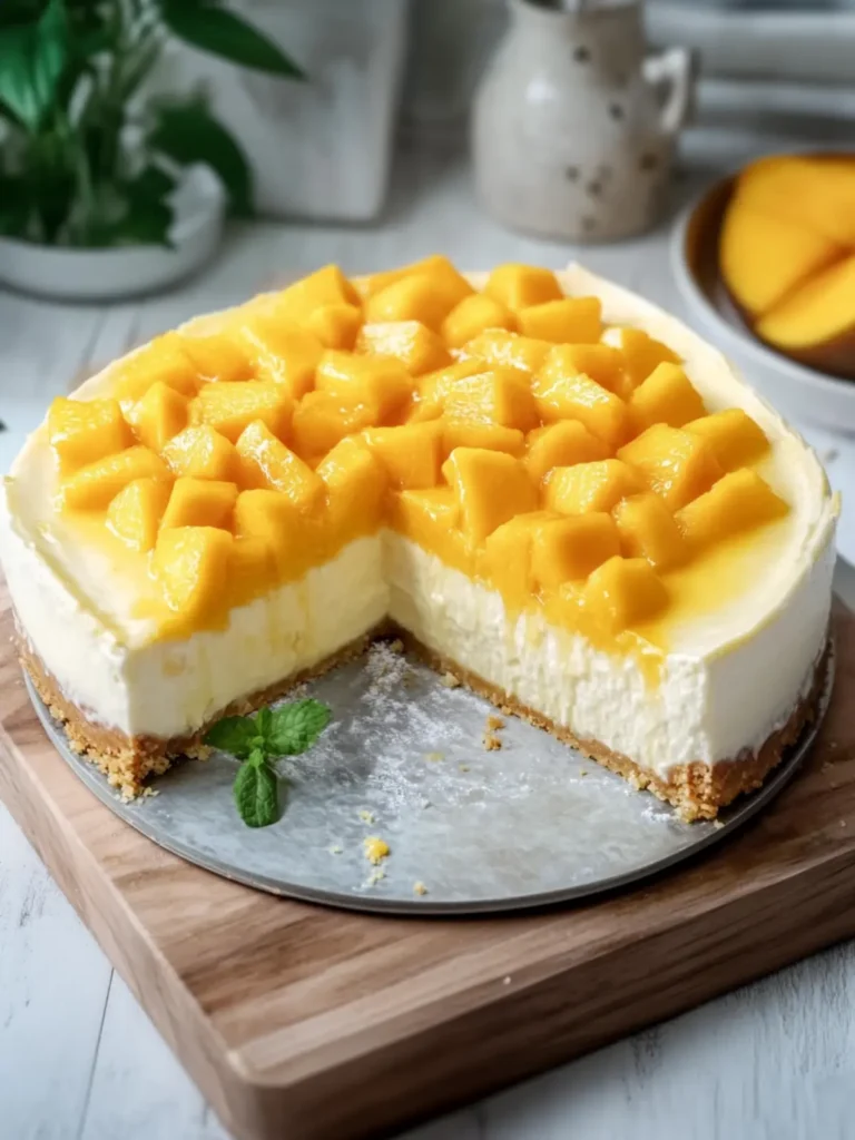 Irresistibly Creamy Mango Cheesecake to Wow Your Guests 2 Creamy Mango Cheesecake