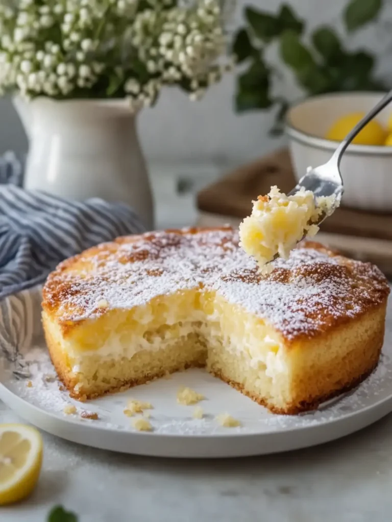 Indulge in Bliss with This Zesty Lemon Custard Cake Recipe 3 Lemon Custard Cake