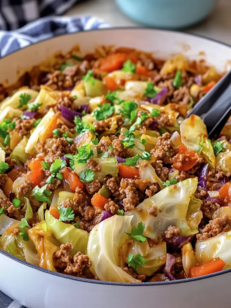 Savory Ground Beef Cabbage Stir-Fry Casserole Bliss 2 Ground Beef Cabbage Stir-Fry Casserole