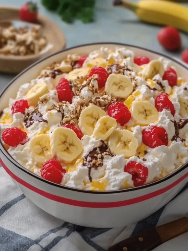 Banana Split Fluff Salad