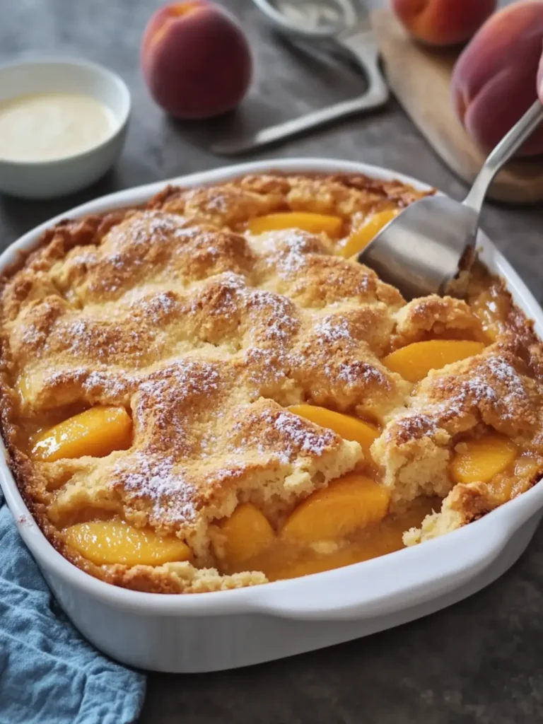 Delicious Peach Cobbler Dump Cake for Effortless Indulgence 2 Peach Cobbler Dump Cake