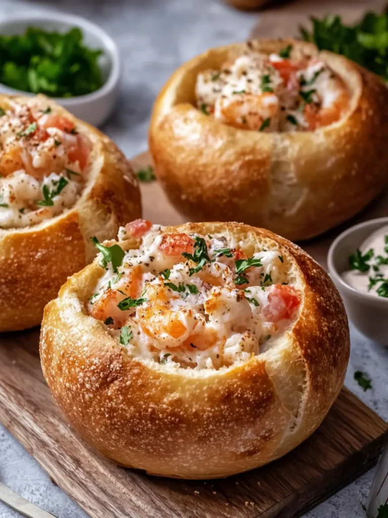 Irresistible Stuffed Seafood Bread Bowls for Cozy Nights 2 Stuffed Seafood Bread Bowls