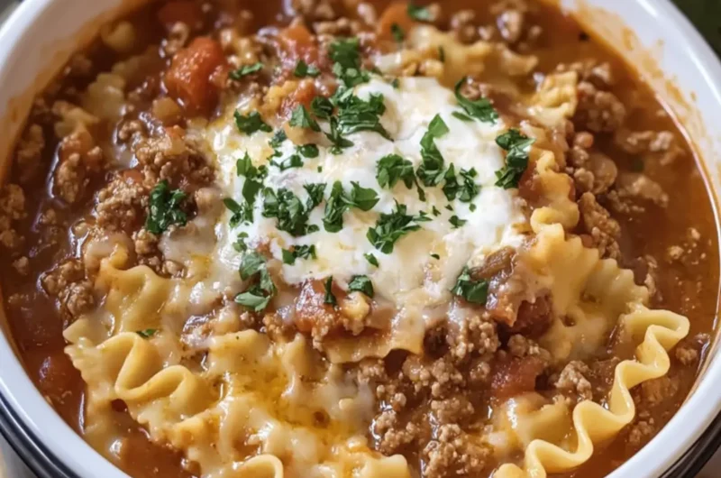 Slow Cooker Lasagna Soup