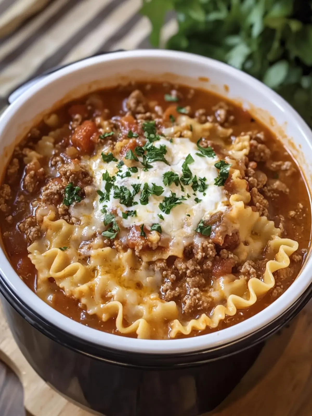 Savory Slow Cooker Lasagna Soup Your Family Will Devour 5 Slow Cooker Lasagna Soup