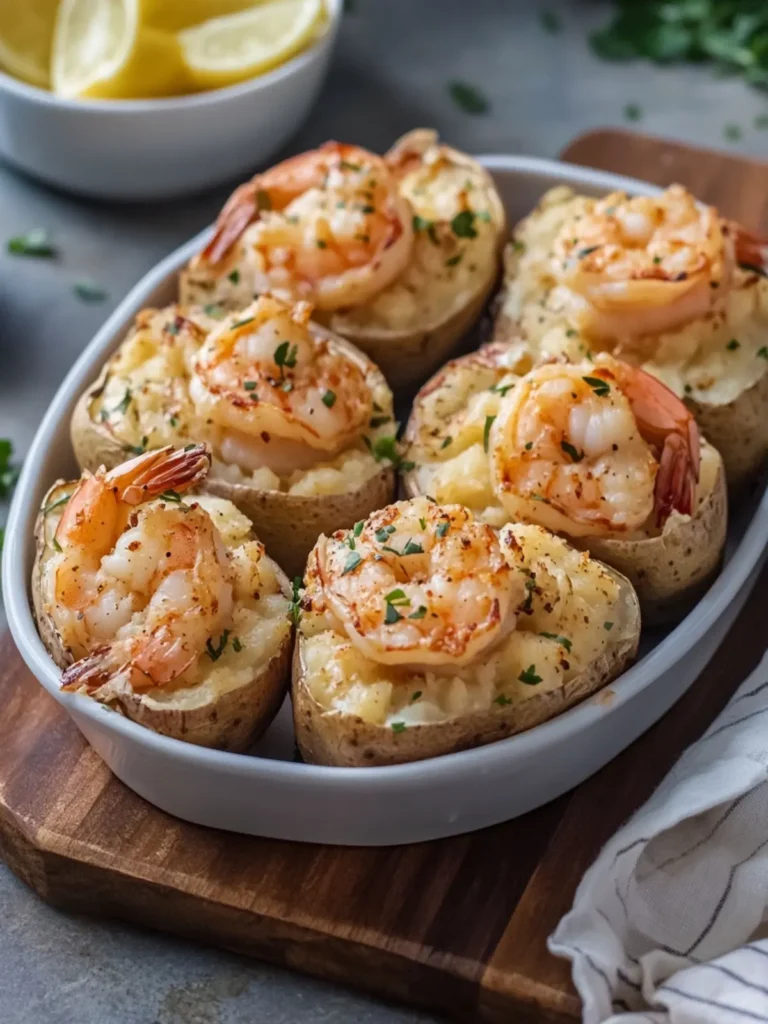 Seafood Shrimp Stuffed Baked Potatoes for Comfort Food Lovers 2 Seafood Shrimp Stuffed Baked Potatoes