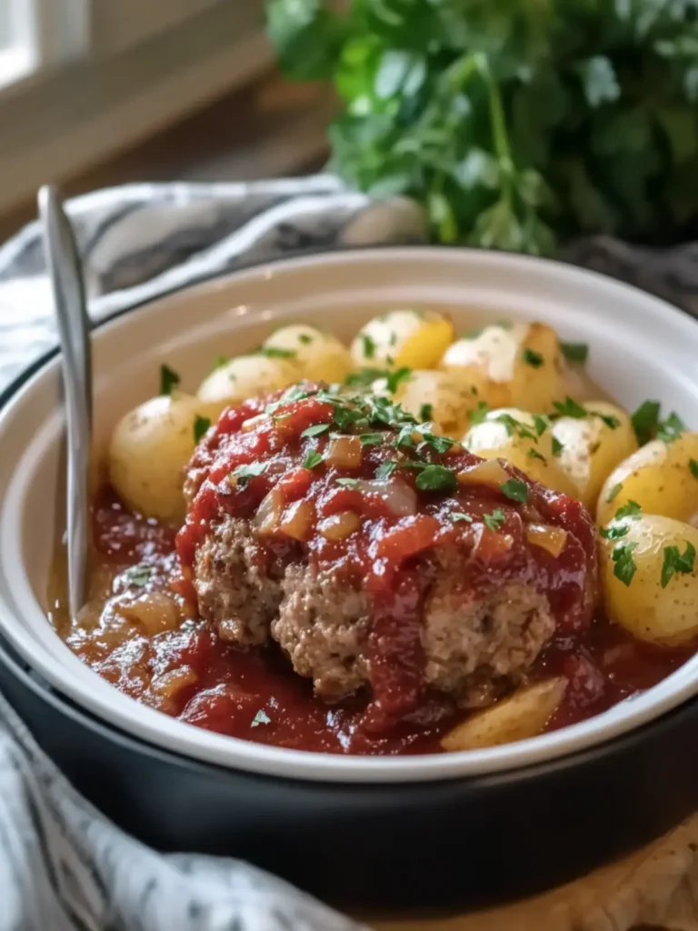 Savory Slow Cooker Mini Meatloaves and Potatoes Delight 4 Slow Cooker Mini Meatloaves and Potatoes