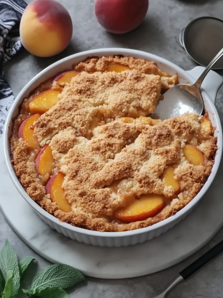 Irresistible Peach Cobbler Dump Cake for Effortless Bliss 2 Peach Cobbler Dump Cake