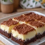 Fudgy Vanilla Brownies with Creamy Pudding Center