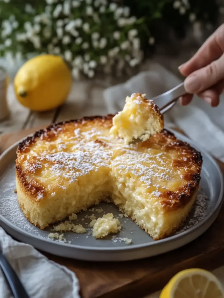 Indulge in Bliss with This Zesty Lemon Custard Cake Recipe 2 Lemon Custard Cake