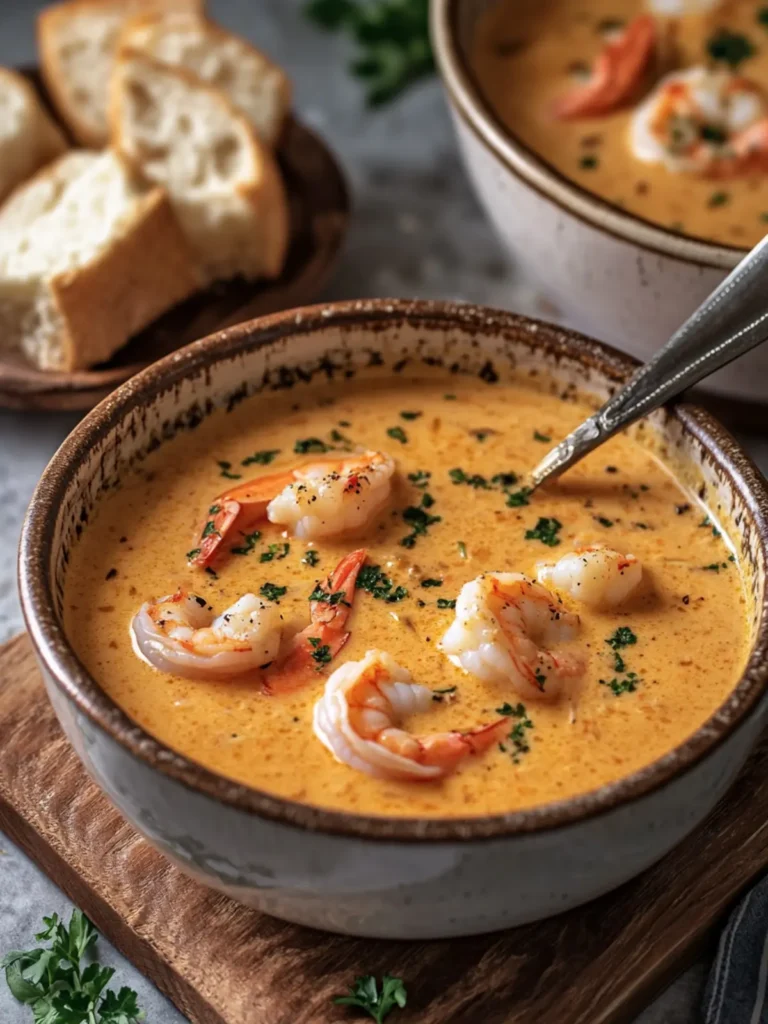 Creamy Shrimp and Crab Seafood Bisque