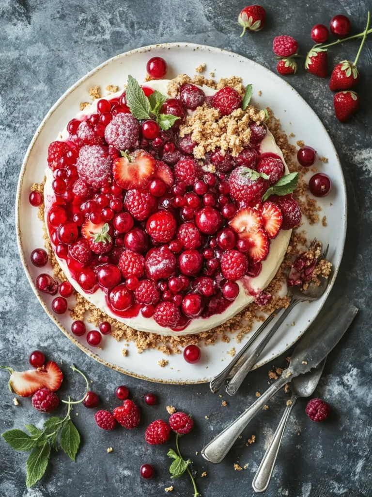 Upside-Down Red Berry Cheesecake Crumble That Wows Every Time 3 Upside-Down Red Berry Cheesecake Crumble