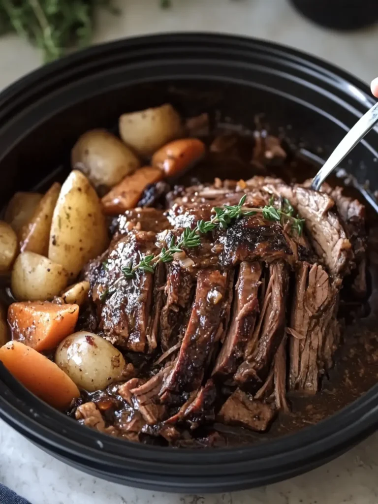 Slow Cooker Balsamic Glazed Pot Roast That Steals Hearts 2 Slow Cooker Balsamic Glazed Pot Roast