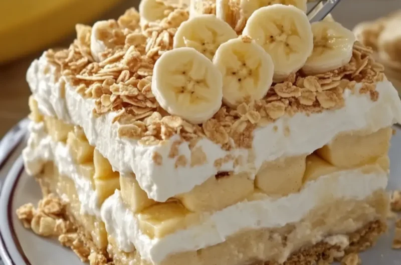 No-Bake Banana Pudding Dessert Lasagna