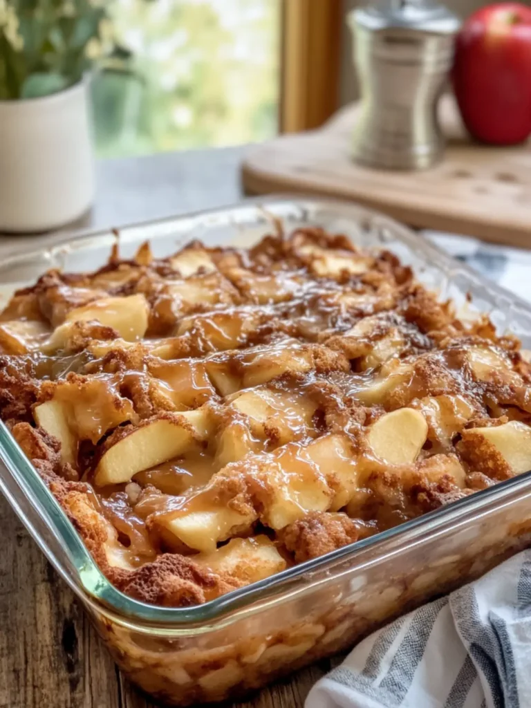 Apple Fritter Cake in a Casserole