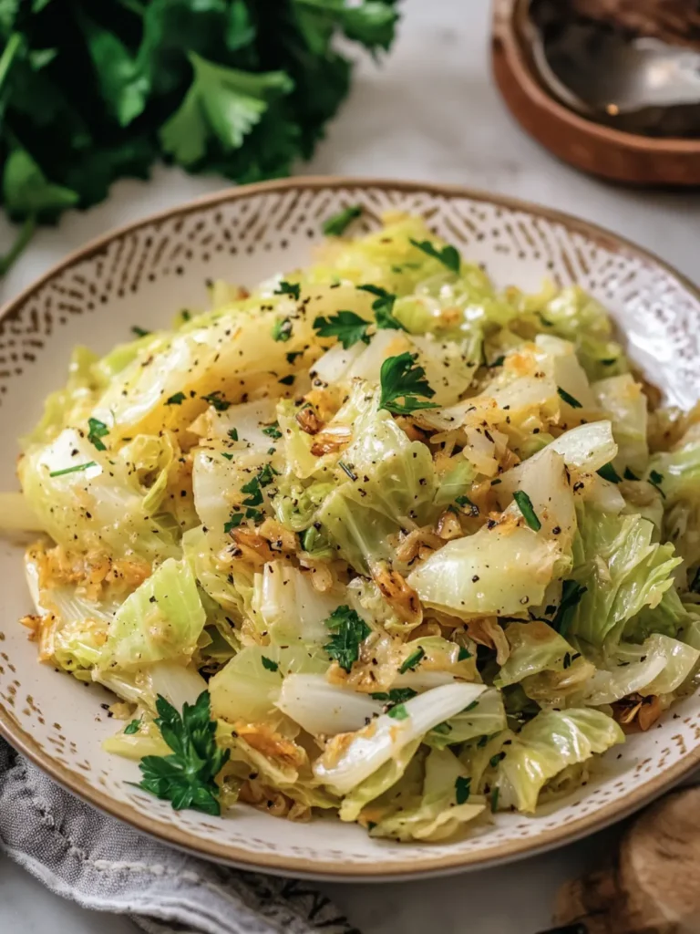 Sautéed Garlic & Herb Cabbage: A Flavorful Twist on Veggies 2 Sautéed Garlic & Herb Cabbage