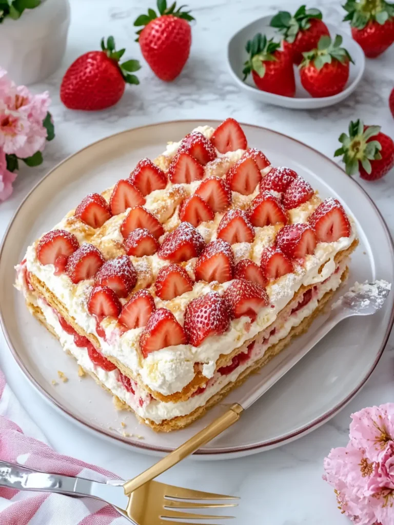 Strawberry Éclair Cake That Will Wow Your Taste Buds 3 Strawberry Éclair Cake