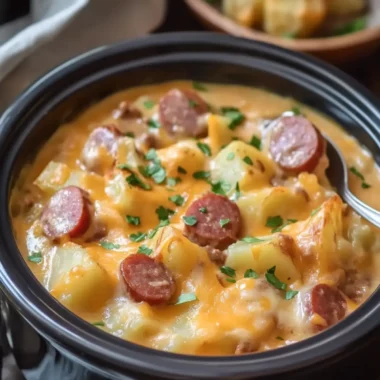 Crockpot Creamy Cheesy Potatoes and Beef Kielbasa Bliss 6 Crockpot Creamy Cheesy Potatoes and Beef Kielbasa Bliss