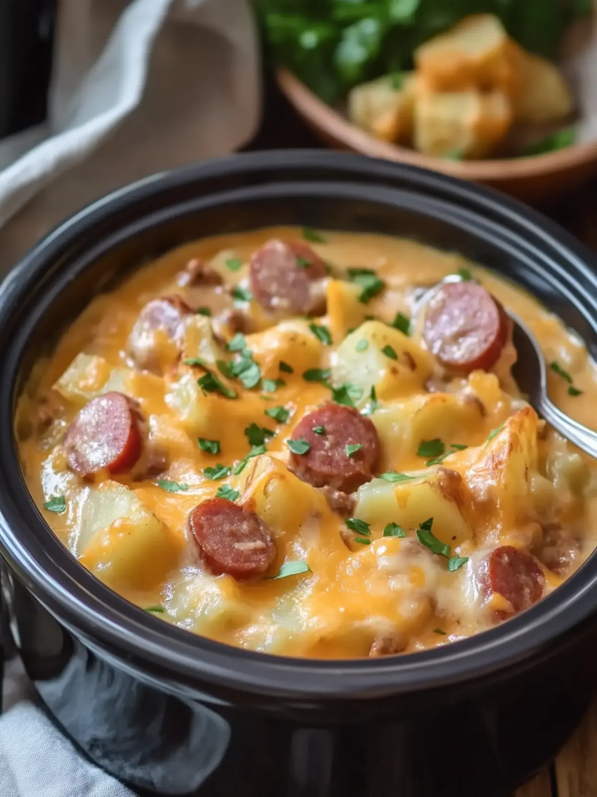 Crockpot Creamy Cheesy Potatoes and Beef Kielbasa Bliss 5 Crockpot Creamy Cheesy Potatoes and Beef Kielbasa