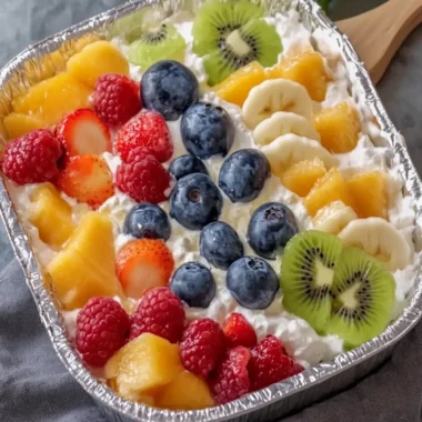 Cheesecake Fruit Salad in a Tin Foil Tray Everyone Will Love 15 Cheesecake Fruit Salad in a Tin Foil Tray