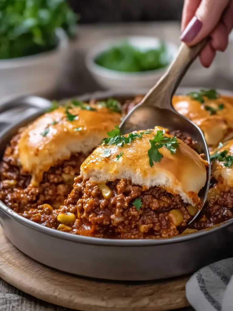 Savory Sloppy Joe Under the Bun Casserole Delight 4 Sloppy Joe Under the Bun Casserole
