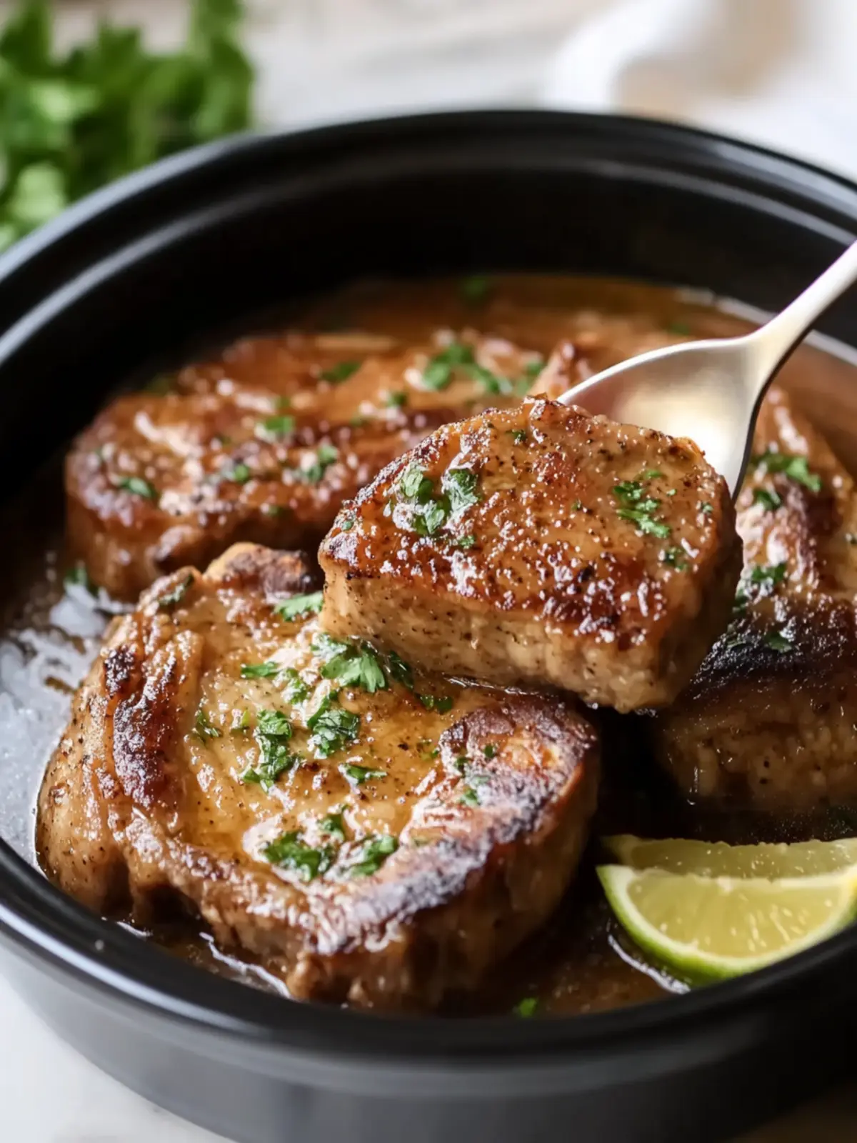 Slow Cooker Cola Pork Chops