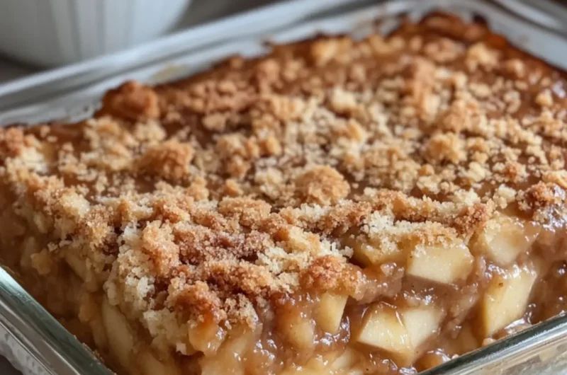Caramel Apple Dump Cake Casserole