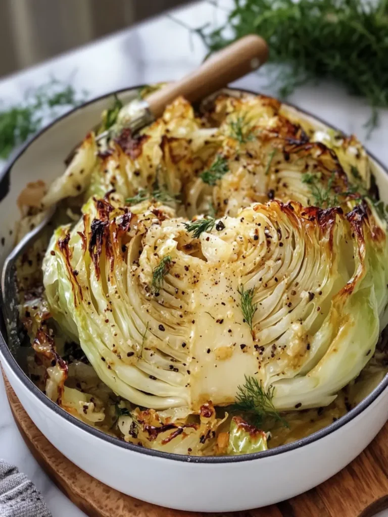 Savory Whole Roasted Garlic Butter Cabbage That Wows! 4 Whole Roasted Garlic Butter Cabbage