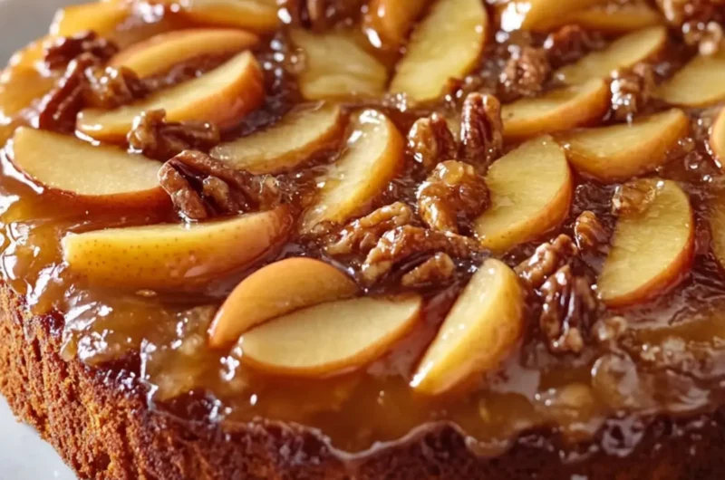 Caramel Apple Upside-Down Cake