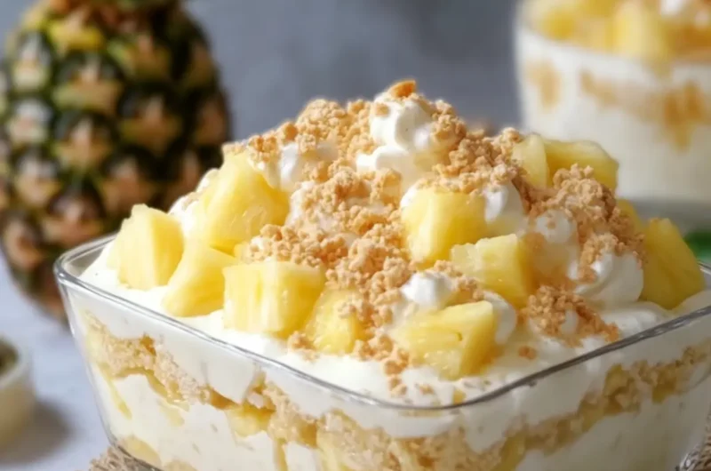 Pineapple White Chocolate Dessert