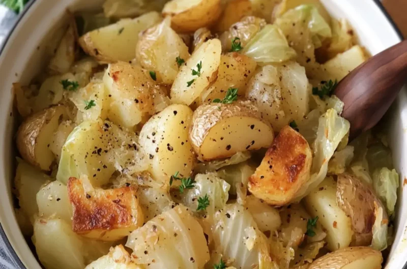 Crockpot 4-Ingredient Cabbage and Potatoes