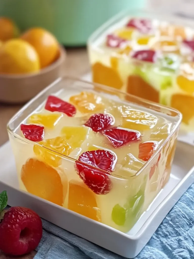 Irresistible 3-Milk Gelatin with Fruits in Jelly Delight 3 3-Milk Gelatin with Fruits in Jelly
