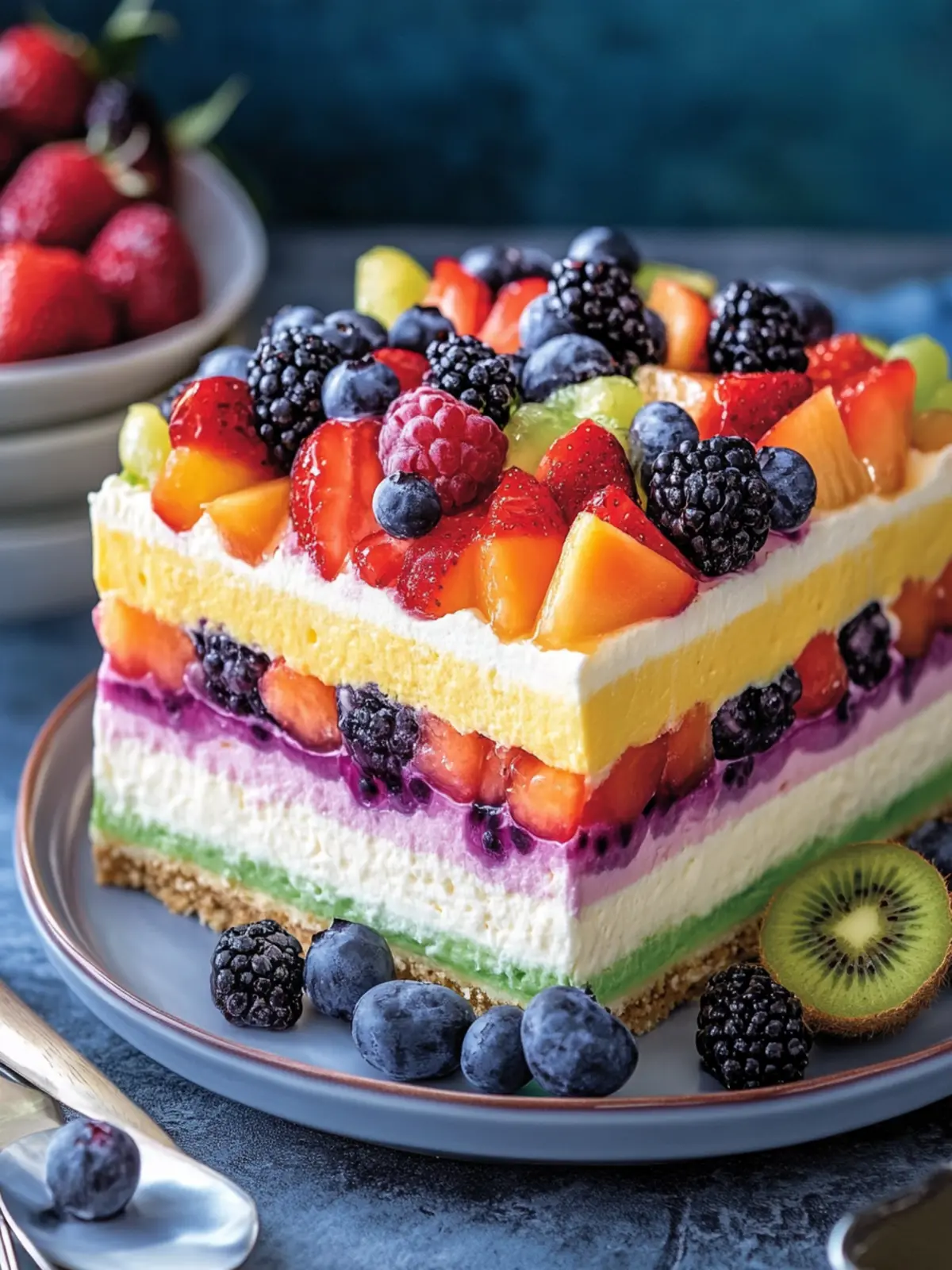 Delightful Rainbow Fruit Cheesecake Layers for Every Celebration 5 Rainbow Fruit Cheesecake Layers