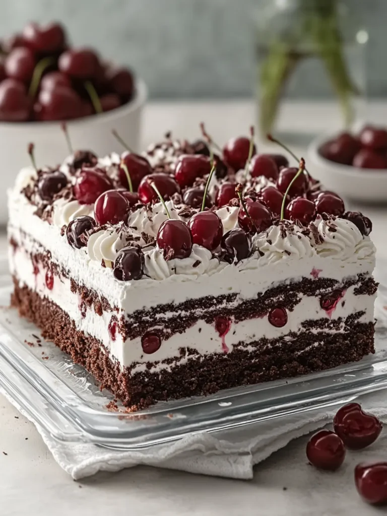 Chocolate Cherry Icebox Cake: A No-Bake Dream Dessert 4 Chocolate Cherry Icebox Cake